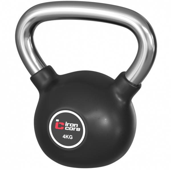 Стальная обрезиненная гиря IRON CORE 4 кг IC1009-4kg