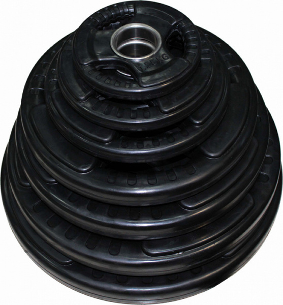 Диск обрезиненный 3 HANDLE черный D51мм PROFI-FIT 1,25 кг