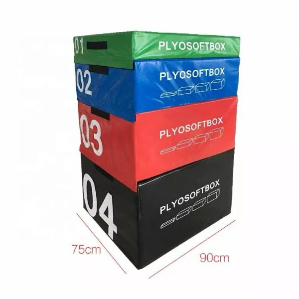 Комплект плиометрических боксов OKPRO 90х75 высотой 15-30-45-60 см
